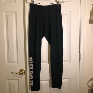 Nike | Just Do It Gray Leggings Size M